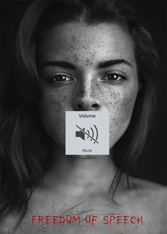 Freedom of Speech Poster Design